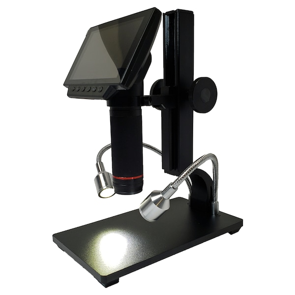 Digital Microscope, 560x 3M 1080P, Manual Focus, 5 LCD, HDMI/LCD/USB